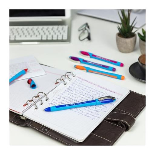 Golyóstoll, 0,7 mm, kupakos, SCHNEIDER "Slider Memo XB", fekete