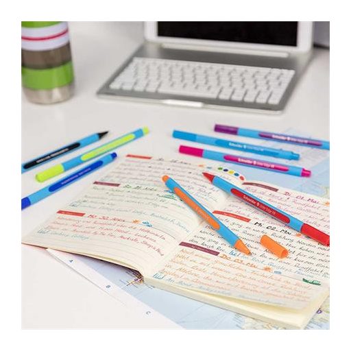 Golyóstoll, 0,7 mm, kupakos, SCHNEIDER "Slider Edge XB", barna