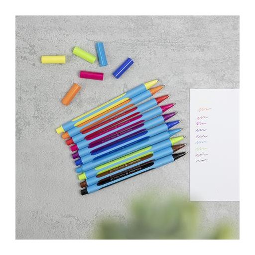 Golyóstoll, 0,7 mm, kupakos, SCHNEIDER "Slider Edge XB", fekete