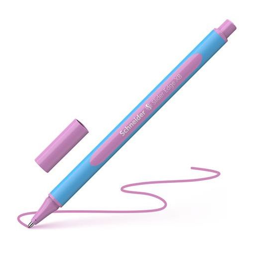 Golyóstoll, 0,7 mm, kupakos, SCHNEIDER "Slider Edge XB Pastel", lila