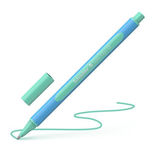 Golyóstoll, 0,7 mm, kupakos, SCHNEIDER "Slider Edge XB Pastel", menta
