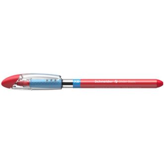   Golyóstoll, 0,7 mm, kupakos, SCHNEIDER "Slider Basic XB", piros