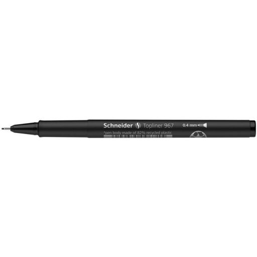 Tűfilc, 0,4 mm, SCHNEIDER "Topliner 967", fekete