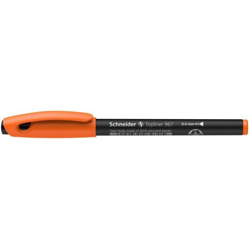 Tűfilc, 0,4 mm, SCHNEIDER "Topliner 967", narancssárga