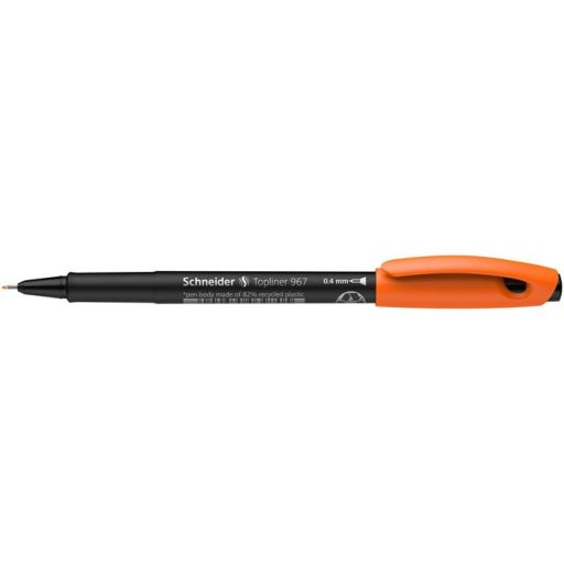 Tűfilc, 0,4 mm, SCHNEIDER "Topliner 967", narancssárga