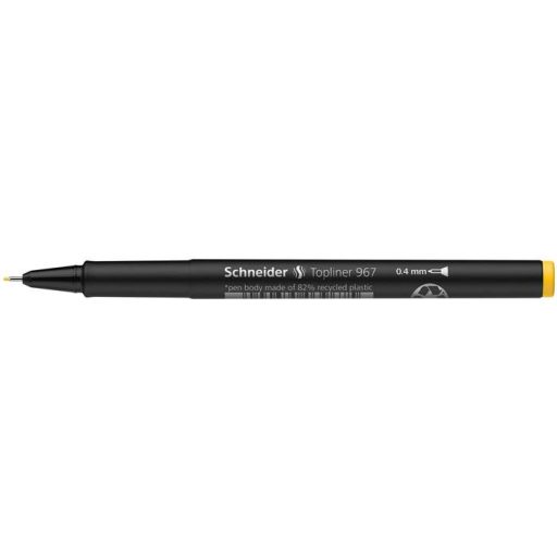 Tűfilc, 0,4 mm, SCHNEIDER "Topliner 967", sárga