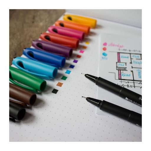 Tűfilc, 0,4 mm, SCHNEIDER "Topliner 967", sárga