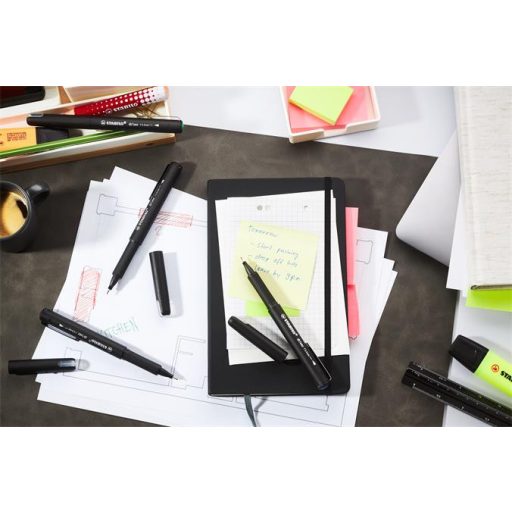 Tűfilc, 0,4 mm, STABILO "dr!ver", kék