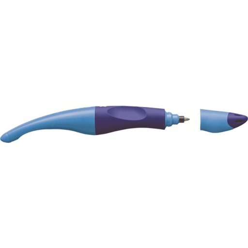 Rollertoll, 0,5 mm, balkezes, kék tolltest, STABILO "EASYoriginal Start", kék írásszín