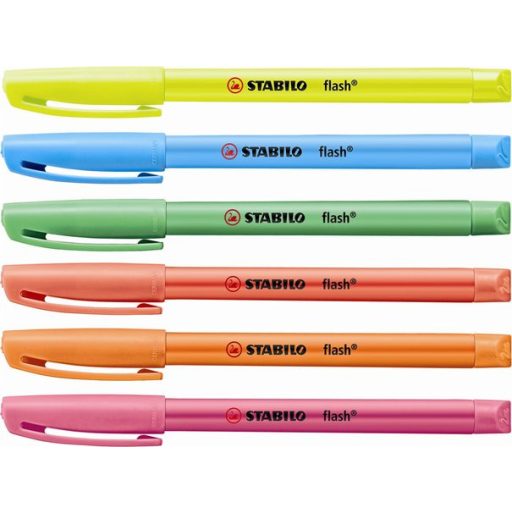 Szövegkiemelő, 1-3,5 mm, STABILO "Flash", rózsaszín