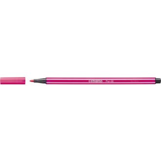 Filctoll, 1 mm, STABILO "Pen 68", neon rózsaszín