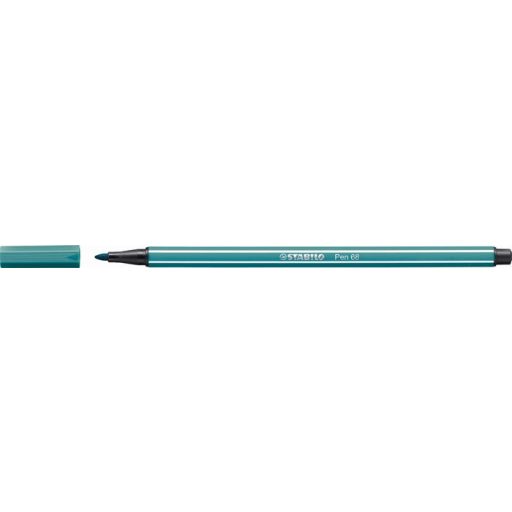 Filctoll, 1 mm, STABILO "Pen 68", türkizkék