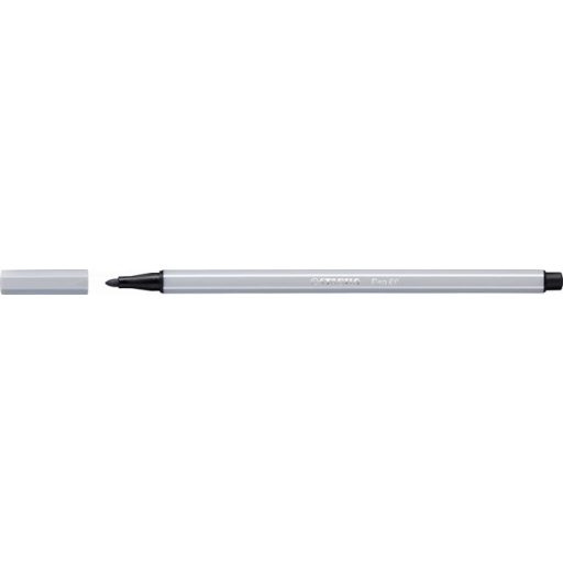 Filctoll, 1 mm, STABILO "Pen 68", világos szürke
