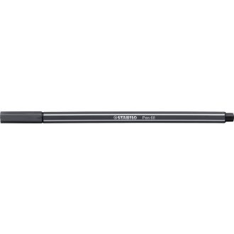 Filctoll, 1 mm, STABILO "Pen 68", mély szürke