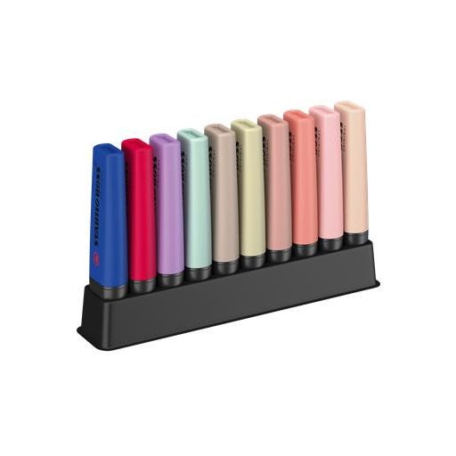 Szövegkiemelő készlet, 2-5 mm, STABILO "BOSS original NatureCOLORS Wildflowers", 10 különböző szín