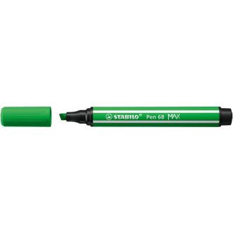   Filctoll, 1-5 mm, vágott hegy, STABILO "Pen 68 MAX", levélzöld