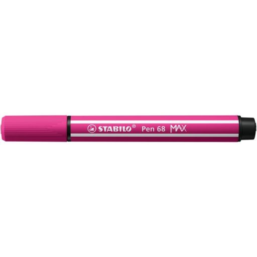 Filctoll, 1-5 mm, vágott hegy, STABILO "Pen 68 MAX", pink