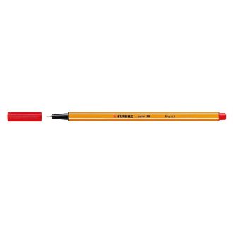 Tűfilc, 0,4 mm, STABILO "Point 88", piros