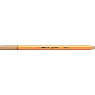   Tűfilc, 0,4 mm, STABILO "Point 88", világos okker