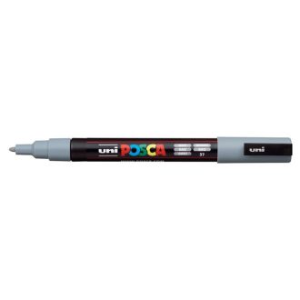   Dekormarker, 0,9-1,3 mm, UNI "Posca PC-3M", szürke