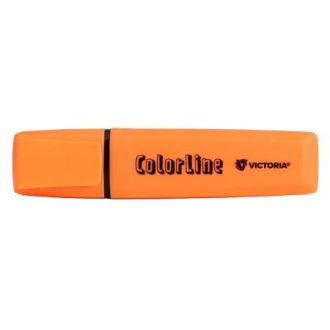   Szövegkiemelő, 1-5 mm, VICTORIA OFFICE, "ColorLine", narancssárga