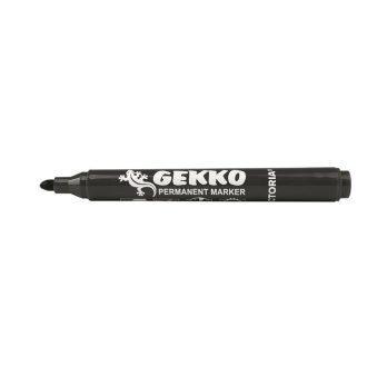   Alkoholos marker, 1-3 mm, kúpos, VICTORIA OFFICE, "Gekko", fekete