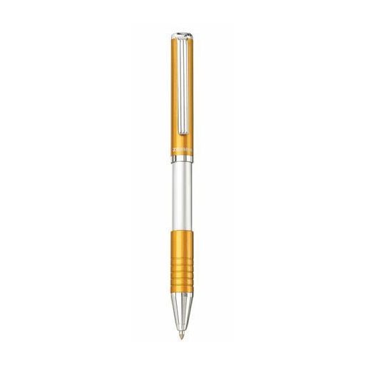 Golyóstoll, 0,24 mm, teleszkópos, arany színű tolltest, ZEBRA "SL-F1", kék