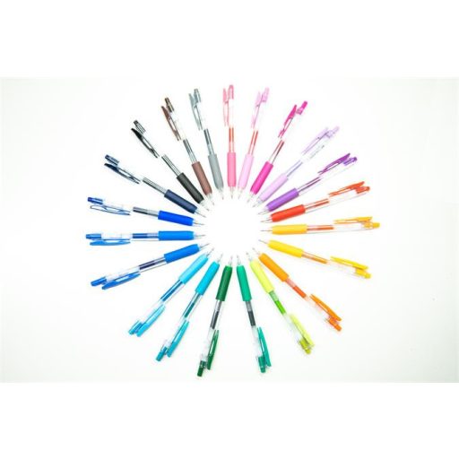 Zseléstoll, 0,33 mm, nyomógombos, ZEBRA "Sarasa Clip", szürke