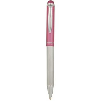   Golyóstoll, 0,24 mm, teleszkópos, rozsdamentes acél, pink tolltest, ZEBRA "Telescopic Metal Stylus", kék