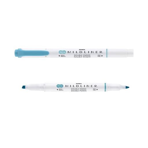 Szövegkiemelő, 1,0/3,5 mm, kétvégű, ZEBRA "Mildliner Warm", füstkék