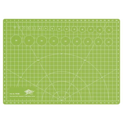 Vágóalátét, barkácsoláshoz, A4, WEDO "Comfortline", zöld