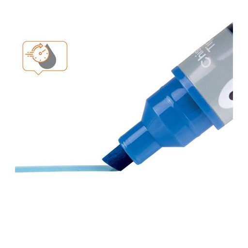 Táblamarker, vágott hegyű, 4 mm, NOBO, kék