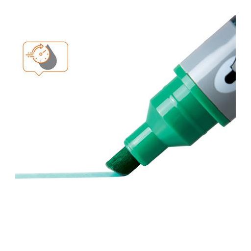 Táblamarker, vágott hegyű, 4 mm, NOBO, zöld