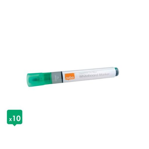 Táblamarker, vágott hegyű, 4 mm, NOBO, zöld