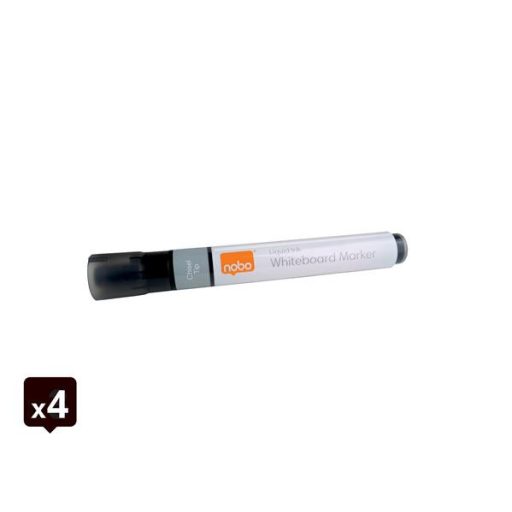 Táblamarker, vágott hegyű, 4 mm, NOBO, 4 különböző szín
