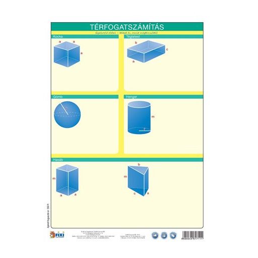 Tanulói munkalap, A4, STIEFEL "Térfogatszámítás /munkaoldal"