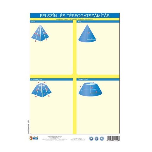 Tanulói munkalap, A4, STIEFEL "Felszín és térfogatszámítás /munkaoldal"
