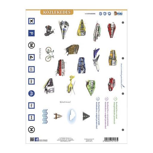 Tanulói munkalap, A4, STIEFEL" Közlekedés"