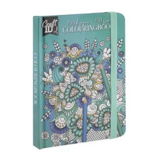   CraftID Színezőfüzet gumiszalaggal 50 lapos, zöld CraftArt