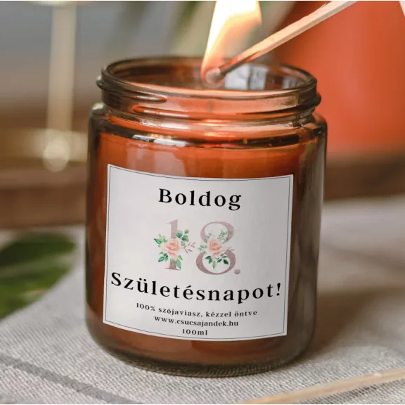 Illatgyertya - Boldog születésnapot! ( Választható illattal ) Illatgyertya - Boldog születésnapot! ( Választható illattal )