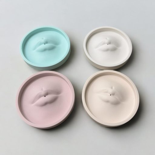 Füstölőtartó – Kerek tálca száj formával