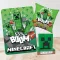 Minecraft ajándékcsomag – takaró, díszpárna és ébresztőóra