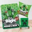 Minecraft ajándékcsomag – takaró, díszpárna és ébresztőóra
