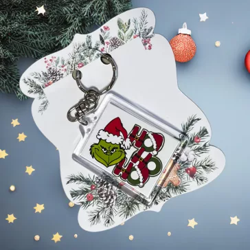 Grincs mintás kulcstartó