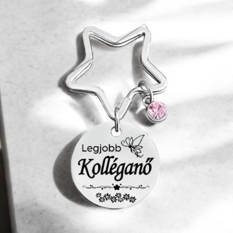 Gravírozott kulcstartó-Legjobb kolléganő