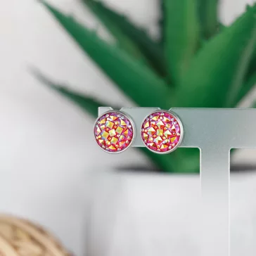 Druzy fülbevaló