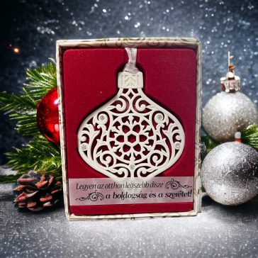 Karácsonyfadísz - Boldogság, szeretet
