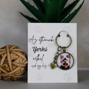 Kutyás kulcstartó - Yorkshire terrier
