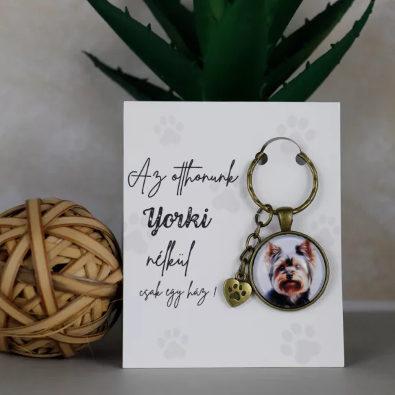 Kutyás kulcstartó - Yorkshire terrier
