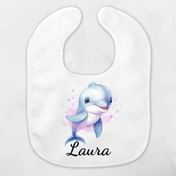 Baby előke - delfin